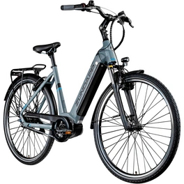 E-Bike »X600«, 28 Zoll, 7 Gänge, max. Reichweite: 125 km, grau/blau