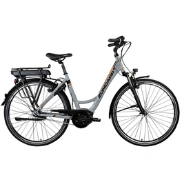 E-Bike »X200«, 28 Zoll, 7 Gänge, max. Reichweite: 130 km, silber