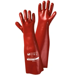 Handschuhe , rot, Baumwolle, 1 Paar