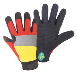 Handschuhe , gelb, Synthetisches Leder/Elastan, 1 Paar