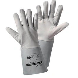 Handschuhe , grau, Nappaleder, 1 Paar