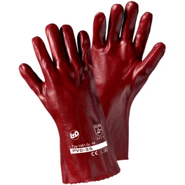 Handschuhe , rot, Baumwolle, 1 Paar