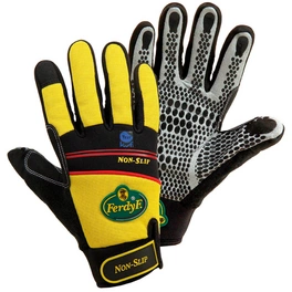 Handschuhe , gelb, Synthetisches Leder/Elastan, 1 Paar