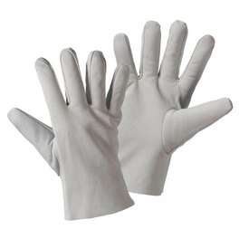 Handschuhe , grau, Nappaleder, 1 Paar