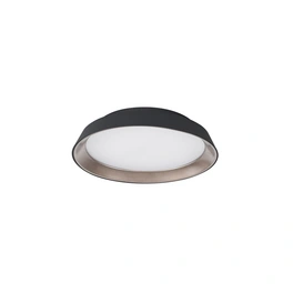 Deckenleuchte »Vela«, LED, 30 W, Höhe: 9,5 cm, schwarz/kaffeefarben