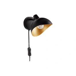 Wandleuchte »Geti «, LED, 14 W, Höhe: 12 cm, schwarz/goldfarben