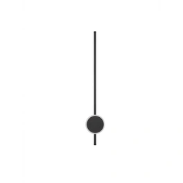 Wandleuchte »Clock «, LED, 18 W, Höhe: 80 cm, schwarz