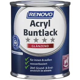 Acryl-Buntlack, cremeweiss RAL 9001, glänzend, 125ml