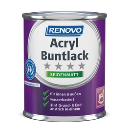 Acryl-Buntlack, einzianblau RAL 5010, seidenmatt, 125ml