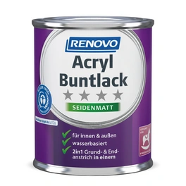 Acryl-Buntlack, himmelblau RAL 5015, seidenmatt, 125ml