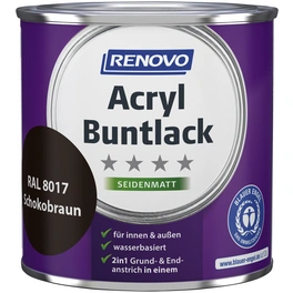 Acryl-Buntlack, schokobraun RAL 8017, seidenmatt, 375ml