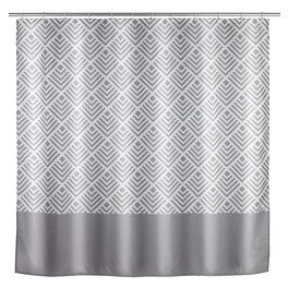 Anti-Schimmel-Duschvorhang, BxL: 180 x 200 cm, grau/weiß