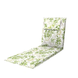 Auflage »Elegant«, weiß/grün, Blumen, BxL: 48 x 195 cm