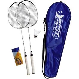 Badminton-Set 200 XT, 2 Schläger 3 Federbälle Inkl.Tragetasche