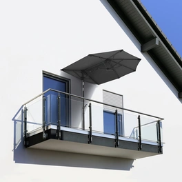 Balkonschirm »Salerno Mezza«, Breite: 150cm, U-förmig, abknickbar, Sonnenschutzfaktor: 50+