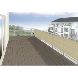 Balkonverkleidung, Polyester, HxL: 90 x 300 cm