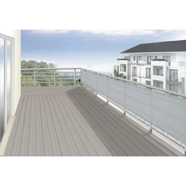 Balkonverkleidung, Polyester, HxL: 90 x 300 cm