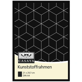 Bilderrahmen, CASAYA Kunststoffrahmen, Schwarz, 21x29,7 cm