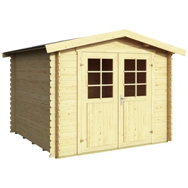 Blockbohlenhaus »Dänemark«, Holz, BxHxT: 230 x 222 x 230 cm (Außenmaße)