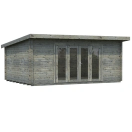 Blockbohlenhaus »Lea«, BxT: 530 x 380 cm (Außenmaße), Wandstärke: 44 mm
