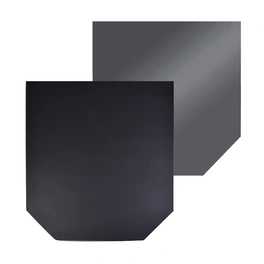 Bodenplatte, sechseckig, BxL: 100 x 110 cm, Stärke: 1,5 mm, dunkelgrau/schwarz
