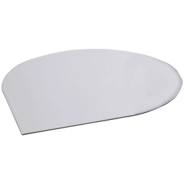 Bodenplatte, tropfenförmig, BxL: 110 x 110 cm, Stärke: 8 mm, transparent
