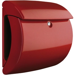 Briefkasten »Piano«, gewölbt, Kunststoff, rot