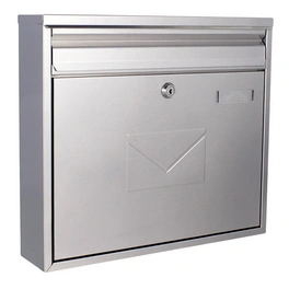 Briefkasten »Tarvis«, silberfarben, Stahl, (B x H:) 36 x 32 cm