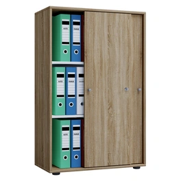 Büroschrank »Lona XL mit Schiebetüren«, BxHxL: 37 x 110 x 70 cm, Holzwerkstoff