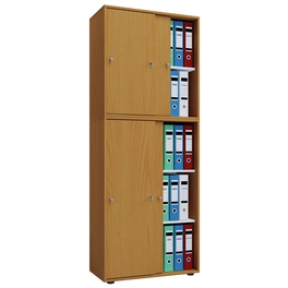 Büroschrank »Lona XXL mit Schiebetüren«, BxHxL: 37 x 183 x 70 cm, Holzwerkstoff