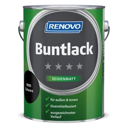 Buntlack seidenmatt, schwarz