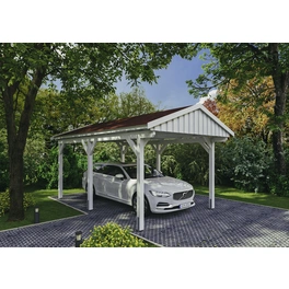 Carport »Fichtelberg«, BxT: 317 x 566 cm, Firsthöhe: 303 cm, lasiert