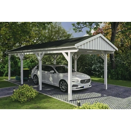 Carport »Fichtelberg«, BxT: 317 x 808 cm, Firsthöhe: 303 cm, lasiert