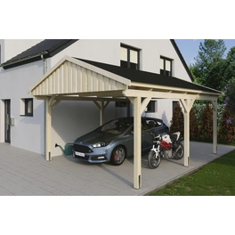 Carport »Fichtelberg«, BxT: 423 x 566 cm, Firsthöhe: 326 cm, unbehandelt