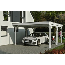 Carport »Grunewald«, BxT: 427 x 554 cm, Firsthöhe: 251 cm, lasiert