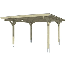 Carport »Odenwald«, BxT: 428 x 541 cm, Firsthöhe: 238 cm, unbehandelt