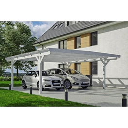 Carport »Odenwald«, BxT: 640 x 648 cm, Firsthöhe: 244 cm, lasiert