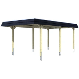 Carport »Wendland«, BxT: 362 x 628 cm, Firsthöhe: 243 cm, farbbehandelt