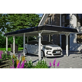 Carport »Wendland«, BxT: 362 x 870 cm, Firsthöhe: 243 cm, farbbehandelt