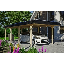 Carport »Wendland«, BxT: 362 x 870 cm, Firsthöhe: 243 cm, unbehandelt