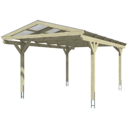 Carport »Westerwald«, BxT: 362 x 648 cm, Firsthöhe: 281 cm, unbehandelt