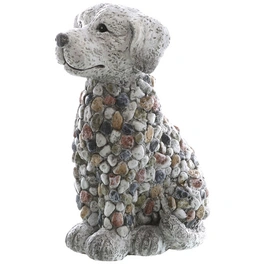 Dekofigur »Kiesel Figuren«, Hund, Keramik, grau