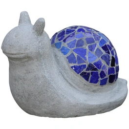 Dekofigur, Zement/Keramik, grau/blau