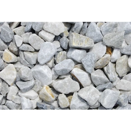 Dekorsteine, Marmorbruch, 25 mm, Wolken-Weiß, 1000 kg