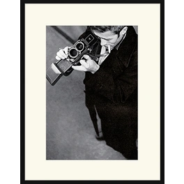 Digitaldruck »James Dean II«, Rahmen: Buchenholz, Schwarz