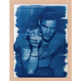 Digitaldruck »Marlon Brando«, Rahmen: Buchenholz, natur
