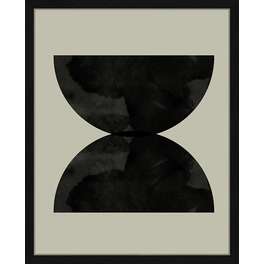 Digitaldruck »Oben Auf«, Rahmen: Buchenholz, Schwarz