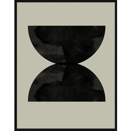 Digitaldruck »Oben Auf«, Rahmen: Buchenholz, Schwarz