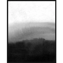 Digitaldruck »Schwarz Grau Abstrakt«, Rahmen: Buchenholz, Schwarz