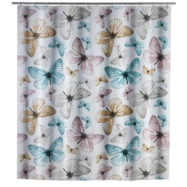Duschvorhang »Butterfly«, BxH: 180 x 200 cm, Schmetterling, mehrfarbig
